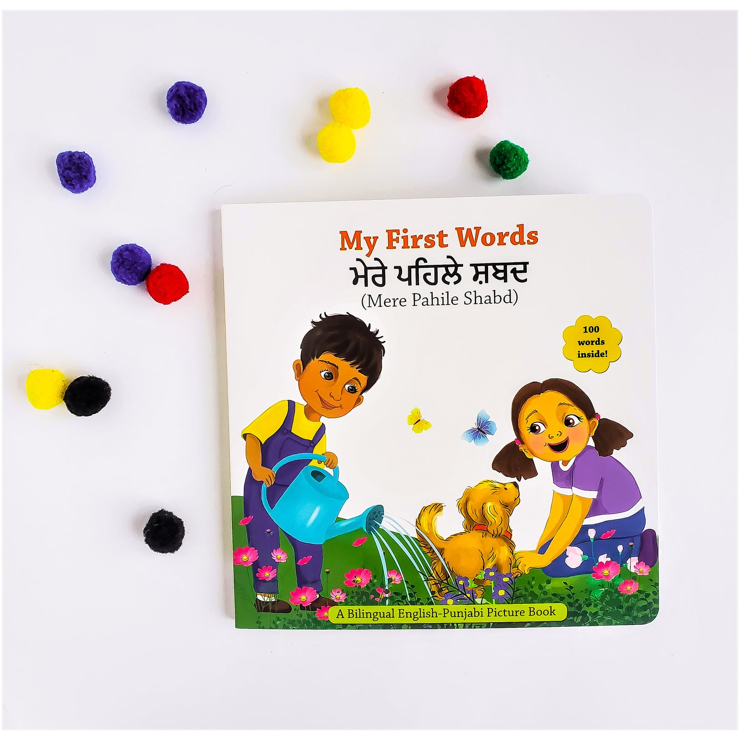 Punjabi mere pahile shabd / my first words board book, learn 100 everyday words in Punjabi / Panjabi and English, perfect gift for babies and young children